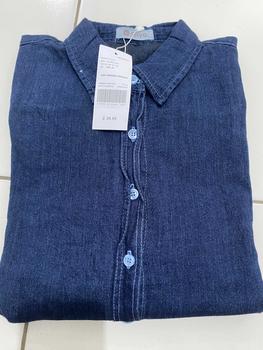Product Review of Anyostore AT77 Atasan Kemeja Jeans Oversize Wanita Jumbo Bahan Denim from J**I 1