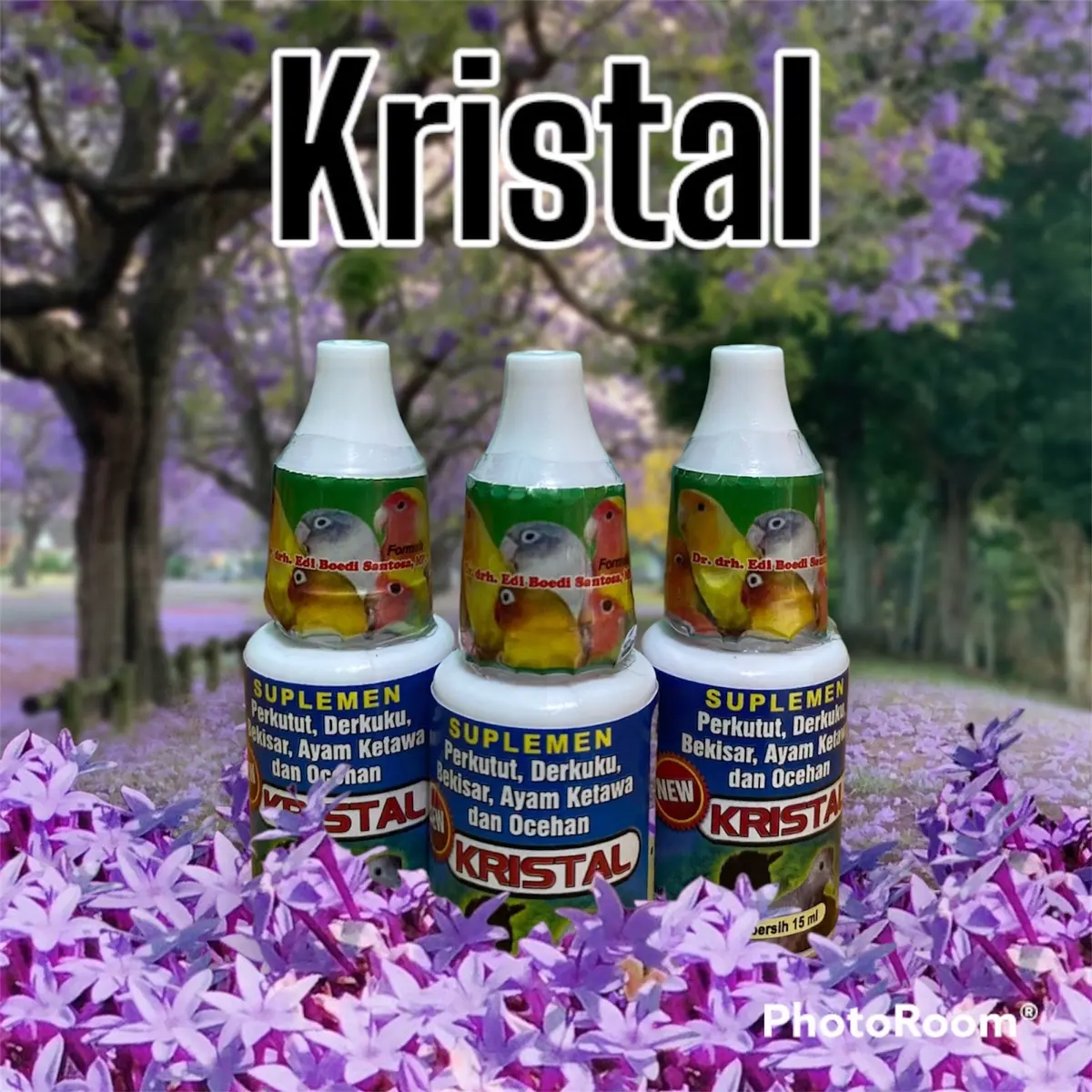 ￼Kristal burung Suplemen Vitamin Kicau Dr edi
