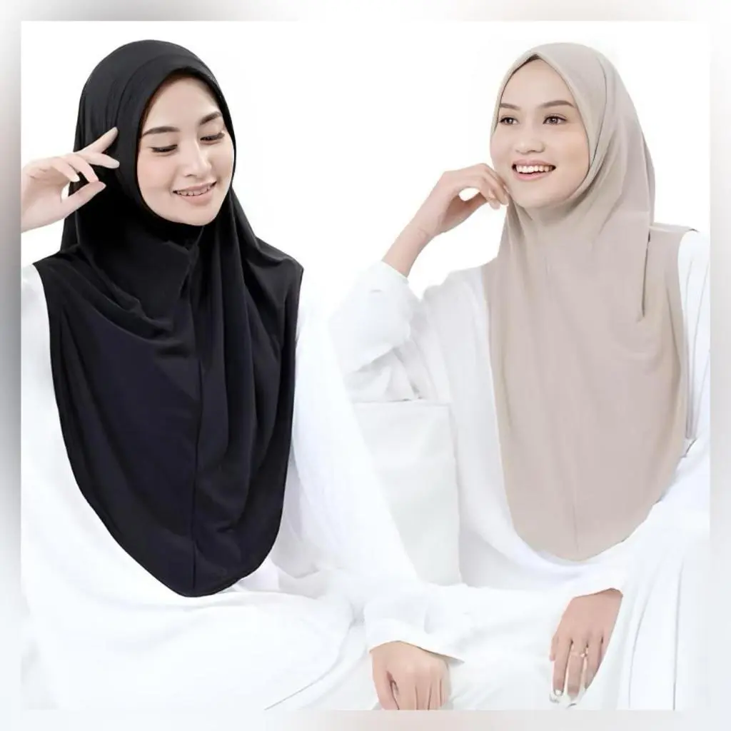 BERGO PINGUIN NON PET | HIJAB INSTAN KHIMAR NON PET MALAY