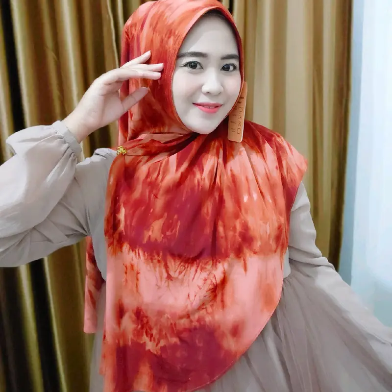 hijab farida segitiga instan oval Muslim Wanita Mewah 0