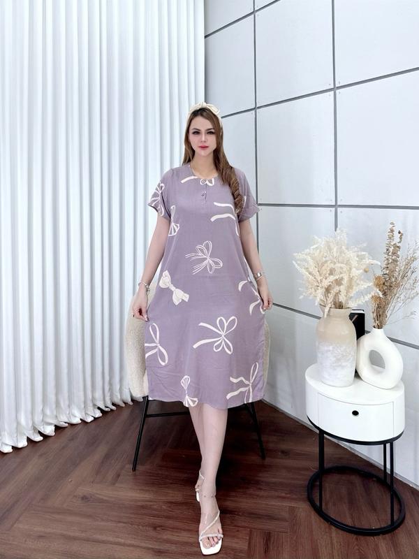 BatikKM Paket Usaha Daster Ibu 100 rb isi 3 pcs (DIKIRIM RANDOM ) Bahan Rayon Busui Friendly  Nyaman Kancing d aster Cantik  kekinian Menyusui  Pekalongan Bumil Hamil Katun 3