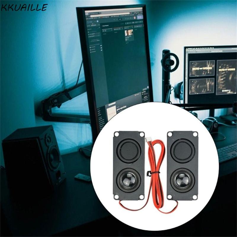KKUAILLE 8Ohm 5W Ph4p Loa máy tính Loa TV LED Âm trầm hai màng Tự làm cho rạp…