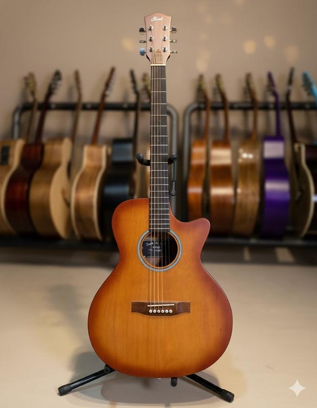 Đàn Guitar Acoustic ST-X1 Pro Gỗ PolyWood Ebony ST.Real Guitar Sài Thành