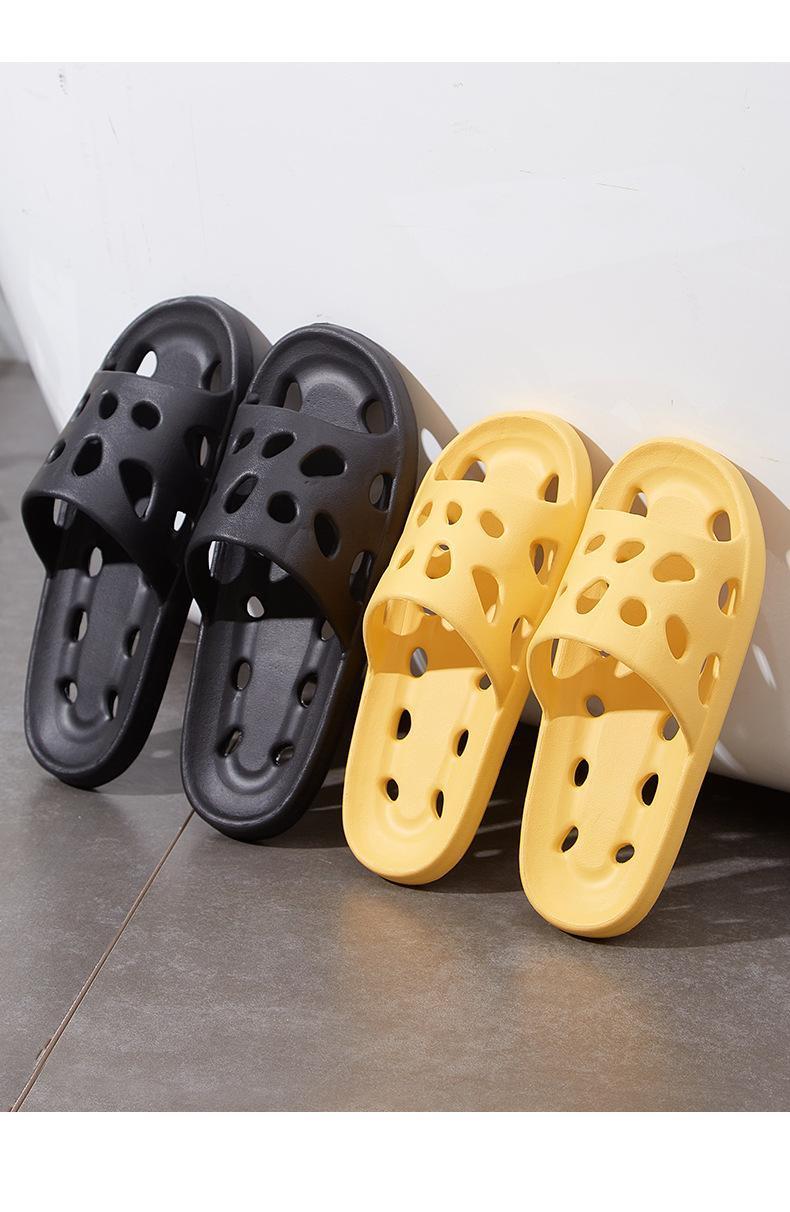 Product Introduction of New couples home non-slip hollow-out EVA slippers female simple thick bottom dormitory slippers 18
