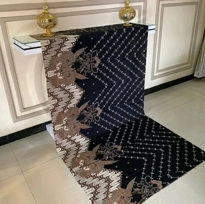 Kain Batik Premium Samping Kebat Panjang Bahan Katun Prima Halus Adem