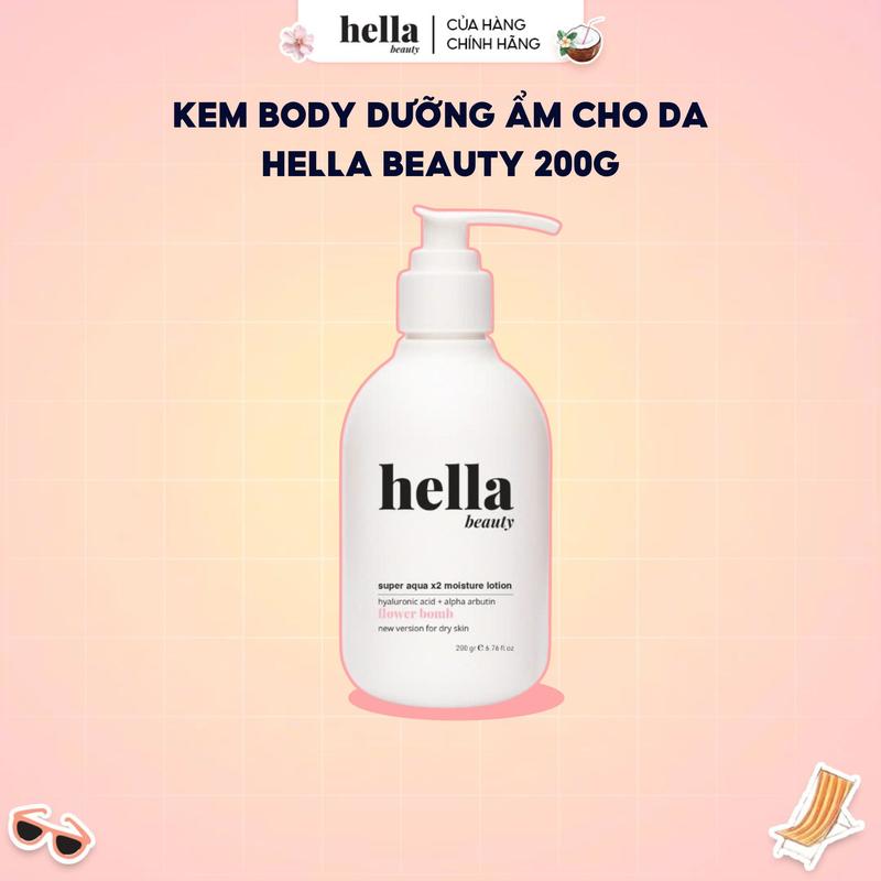 Kem body dưỡng ẩm cấp nước HA Hella Beauty 200g