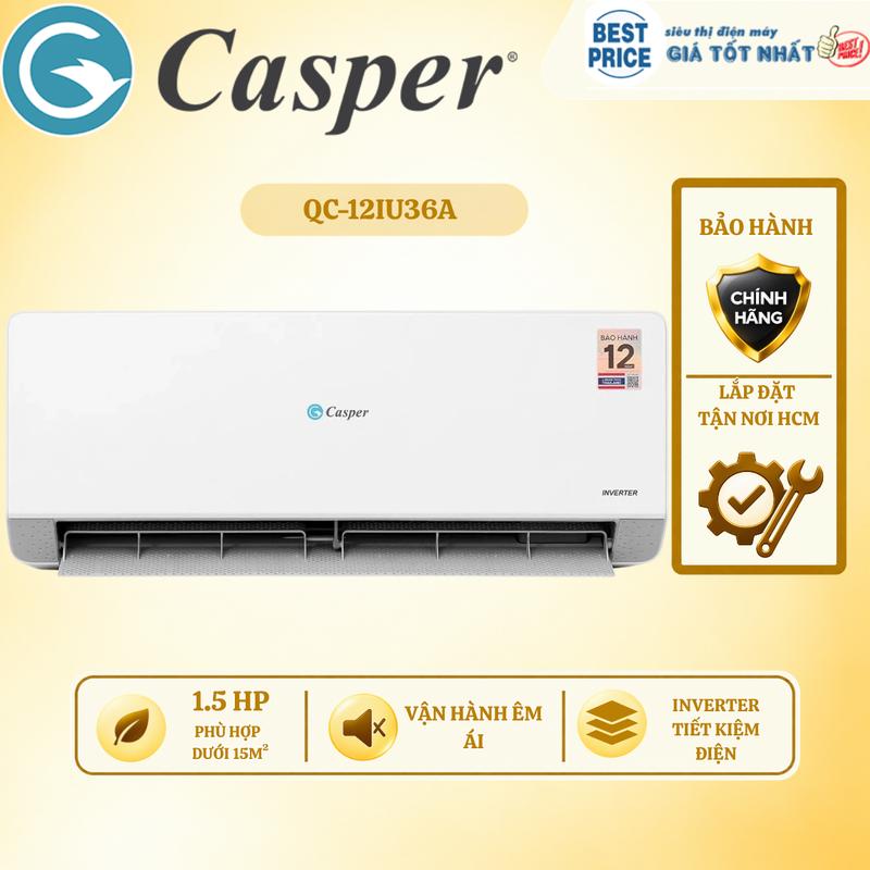 QC-12IU36A | Máy lạnh Casper Inverter 1.5HP QC-12IU36A