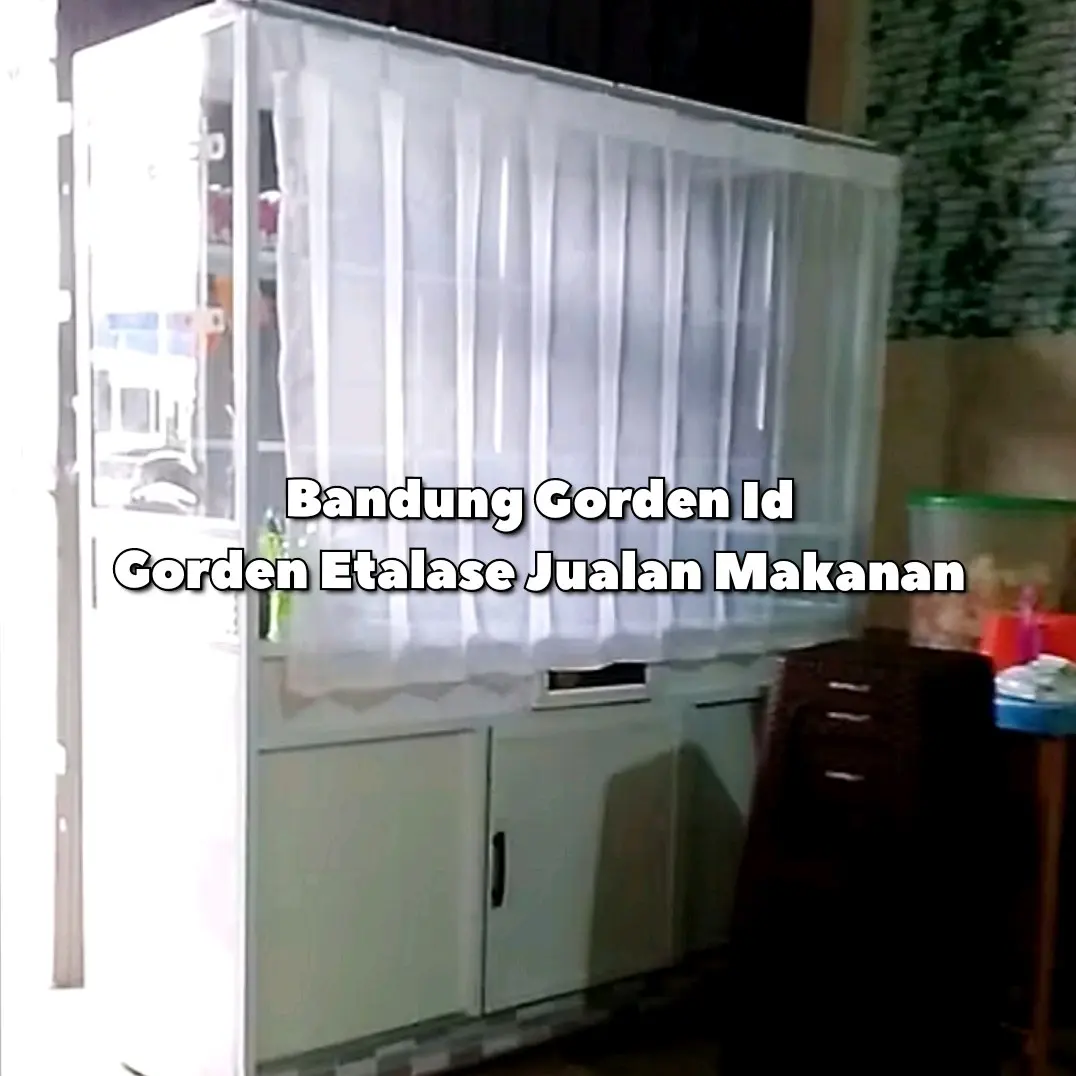 Gorden Etalase Warung Nasi Bahan Kain Vitrase putih polos transparan Model Cantelan Pakai Kawat S  Hordeng Jendela Curtain