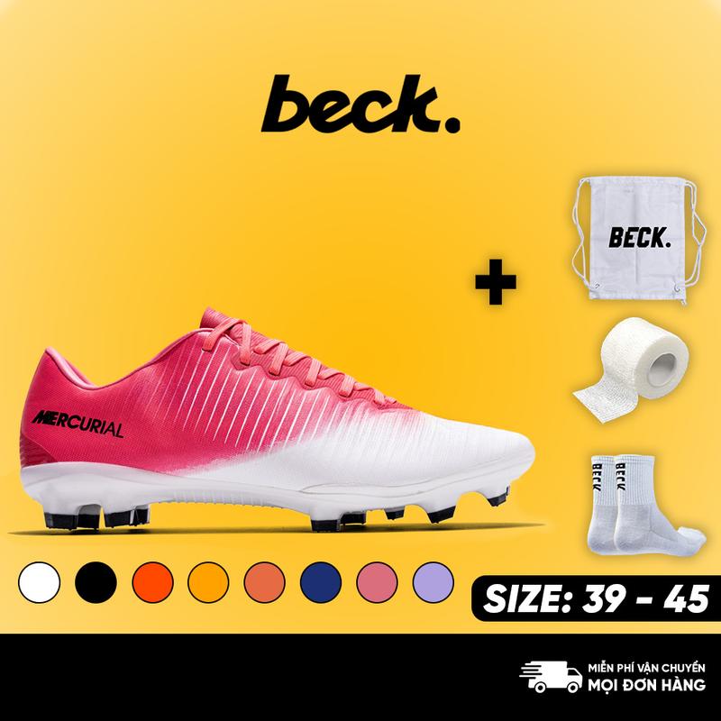 Giày Bóng Đá Me Cua Ri Ô, Vic 6, BECK, Đế Đinh FG, Bám Sân, Các Màu Sắc, Sân Cỏ Nhân Tạo