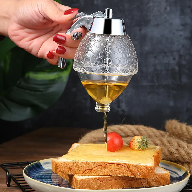 Dispenser Jar Teko Botol Madu Sirup Serbaguna Tempat Madu Anti Semut 4