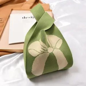 Tote Bag Wanita Mini Karakter / Tas Knitted Aesthetic Wanita Bahan Rajut Premium