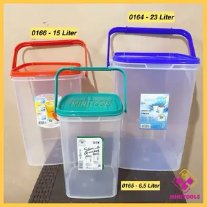 Tempat Es Green Leaf 6,5 Liter / Tempat Es 15 Liter / Tempat Es 23 Liter / Toples Kerupuk / Green Leaf 0165, 0166, 0164