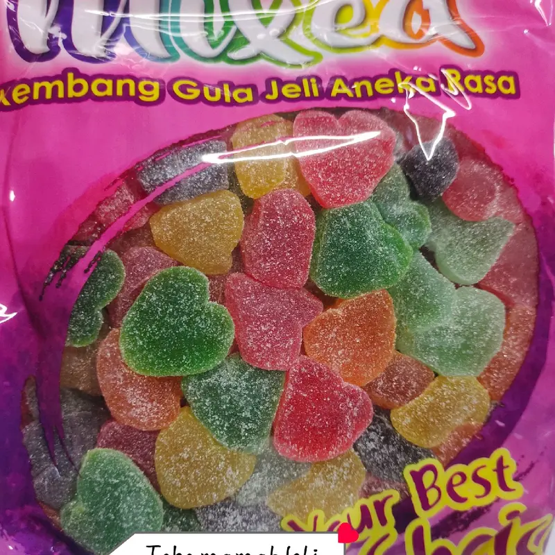 PERMEN WAISUN FRUIT / PERMEN JELLY/JELLY WAISUN MIX FRUIT 250GRAM - 1KG Candy Jeli Lemon Jeruk Apel Orange Unflavored Tidak Camilan Food Snacks Cemilan Makanan 5