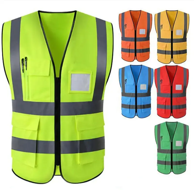【YWS】Rompi Polyester ROMPI SAFETY/PROYEK DENGAN 5 KANTONG DAN SAFETY LINE REFLEKTIF ROMPI KESELAMATAN