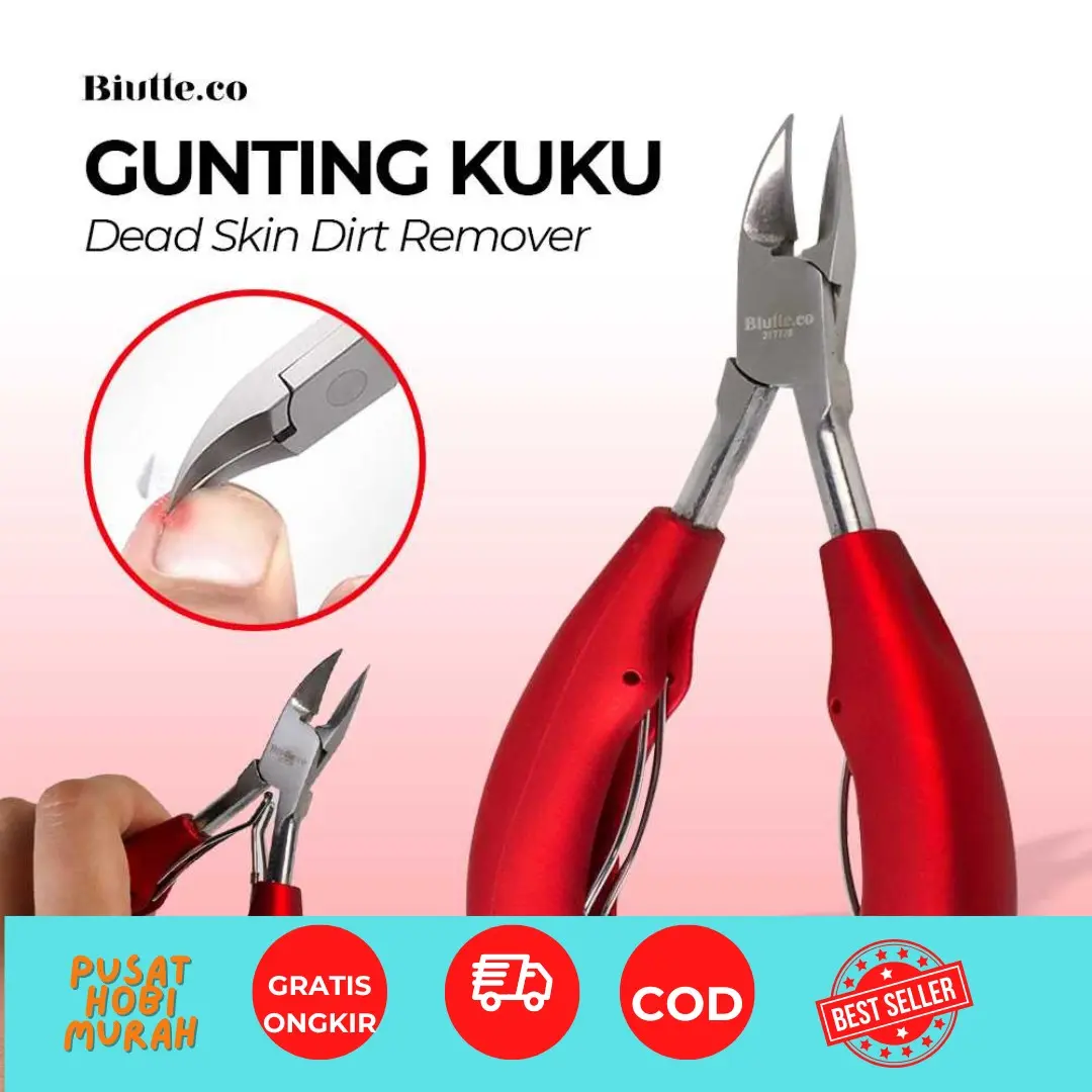 Gunting Kuku Type 1 317778 Stainless Steel Dead Skin Dirt Remover Gunting kuku kaki