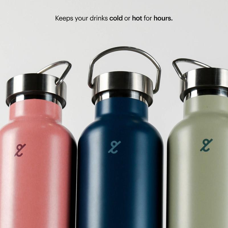 [Domma] 700 ml Metal Handle Lid Insulated Reusable Tumbler Water Bottle - Double Wall Stainless Steel Botol Minum Thermos Kopi Teh 2