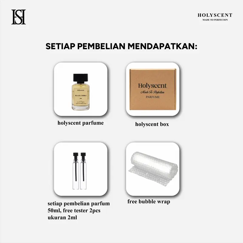 Holyscent Perfume - OUD'E - Parfum Pria Wangi Tahan Lama Aroma Wood Oud Musky 4