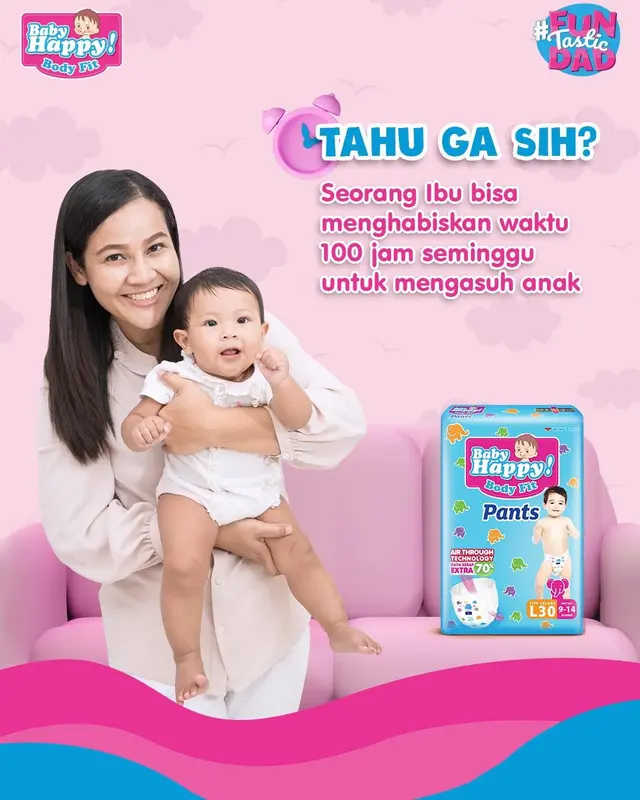 [SUPER HEMAT] 2 BALL BABY HAPPY SUPER JUMBO M48 / L42 / XL38 baby diapers 1