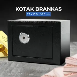 Kotak Brankas Hotel Mini Home Safe Deposit Box - EL10 - Black