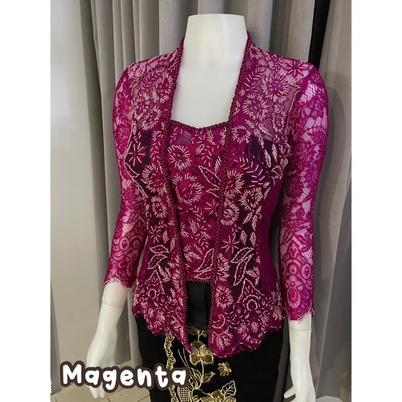 SIMONA KEBAYA - PAYET SASHI SERI 2 - (KEBAYA SAJA) PAYET METALIK GLOSSY Atasan Baju Wanita Wisuda Dewasa 0