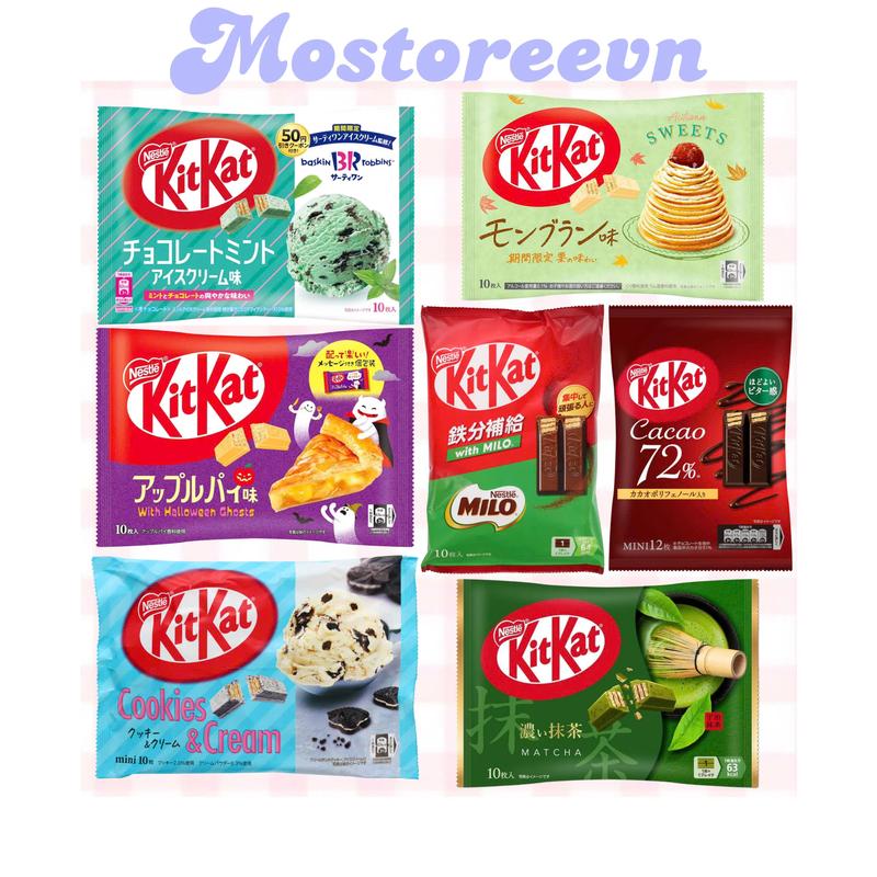 ĐỦ VỊ Bánh socola Kitkat Nestle Nhật Bản - Hương vị thơm ngon khó quên