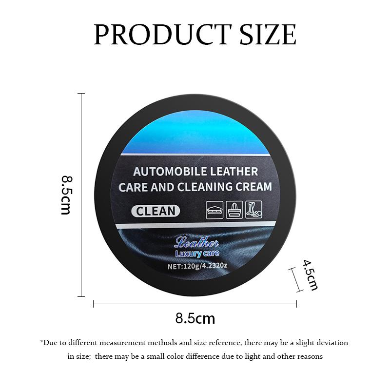 Krim Pembersih & Perawatan Jok Kulit Mobil - Penghilang Noda Tanpa Bilas Pelembab & Pelindung Interior