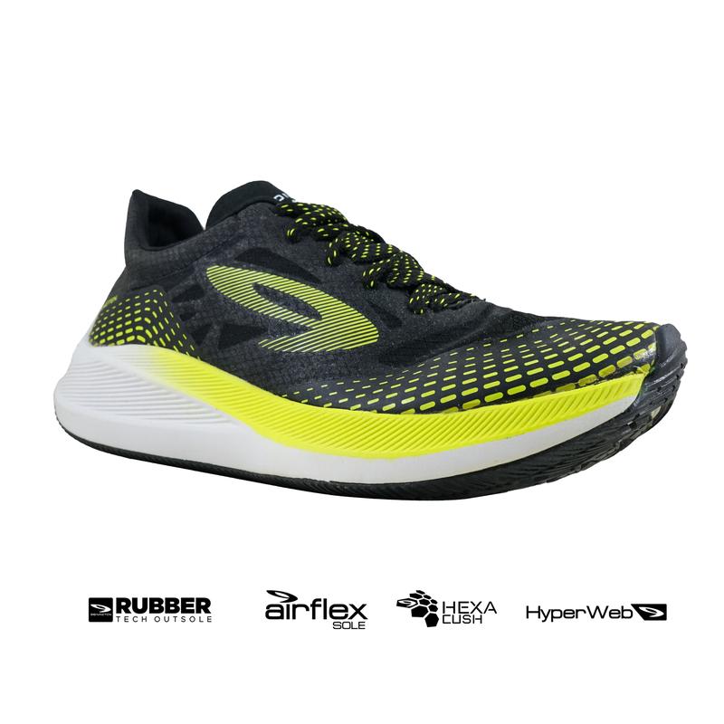 Sepatu 910 Nineten Haze 1.5 - Hitam/Hijau Neon/Putih (Running) 1