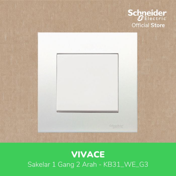 Gambar Schneider Electric Vivace Saklar Lampu - 1 Gang 2 Arah - KB31_WE_G3 dari Schneider Electric Indonesia Kab. Bekasi Tokopedia