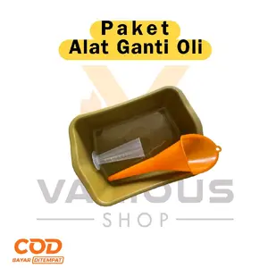 Paket Alat Ganti Oli Mesin Motor Mobil 3in1 dengan Gelas Takar Corong Wadah Oli Berkualitas - Motorcycle, Kendaraan