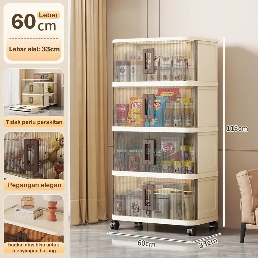 60cm-Abu transparan-4 Susun