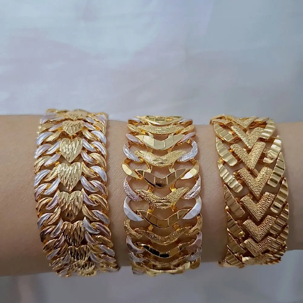 Gelang Rantai Sisik Lebar untuk Wanita - Perhiasan Indah89 Bracelets