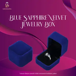 LOUISALINA BOX Cincin Kalung Gelang Perhiasan Kotak Perhiasan Wanita Elegan Box oneset 9*9*4