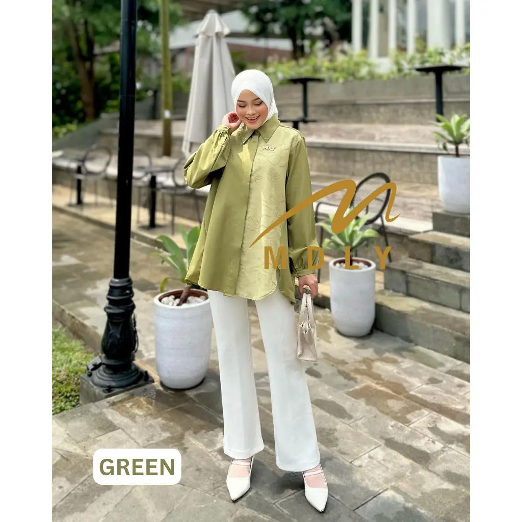 Baju kemeja atasan wanita Darcy Shirt by MDLY