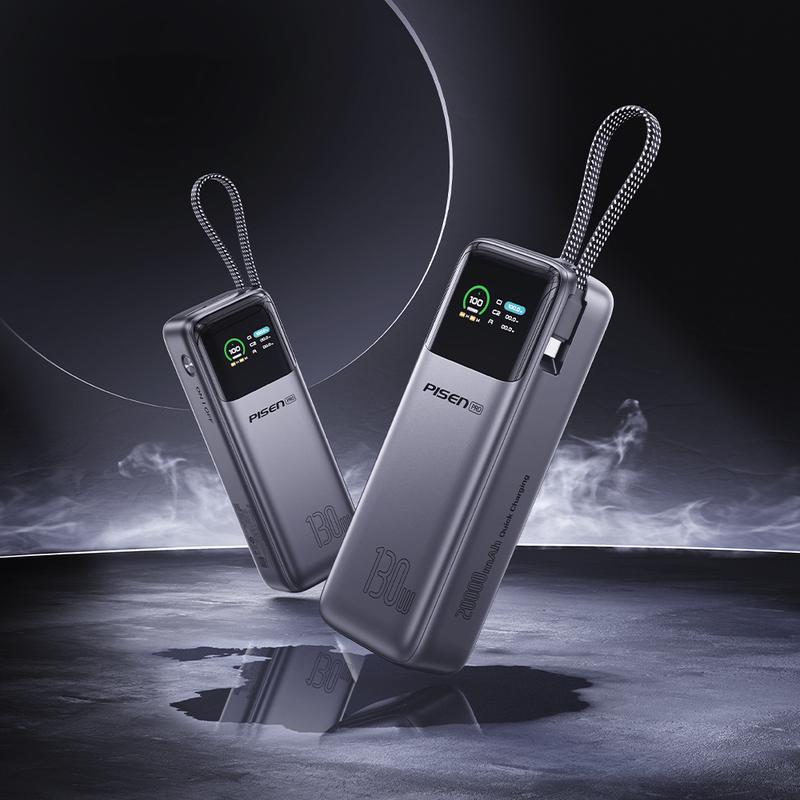 Pin Sạc Dự Phòng 130W , Dung Lượng 20.000 mAh , Kèm Dây Sạc Type C , Màn Hình LED Mầu Nhiều Thông Số