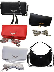 Bolsa cruzada elegante de diseño texturizado para mujer, con correa de cadena a la moda y solapa cuadrada, casual, moderna, versátil y de alta calidad para el uso diario