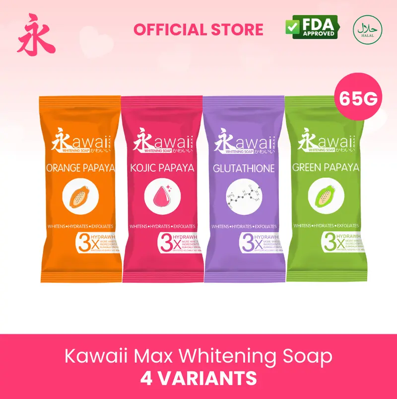 12PCS 65G Kawaii Max Glutathione Whitening Soap Body Care Gentle Cleansing  - TikTok Shop Philippines