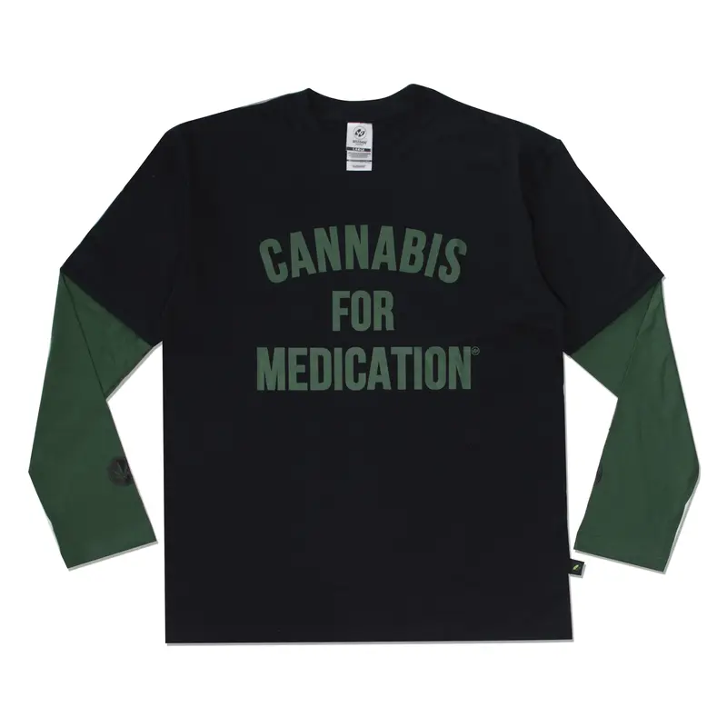 Weedan - Cannabis For - Double Layers Long Sleeve Vintage 1
