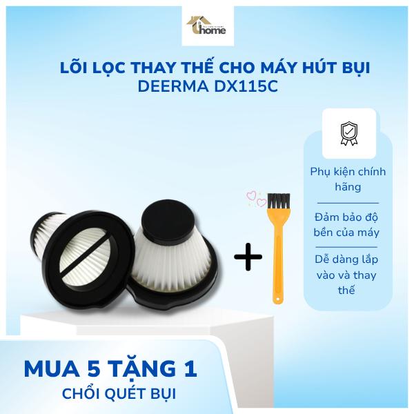 Sét 3 Bộ lọc Hepa thay thế cho các thiết bị hút bụi cầm tay của Deerma Dx115C