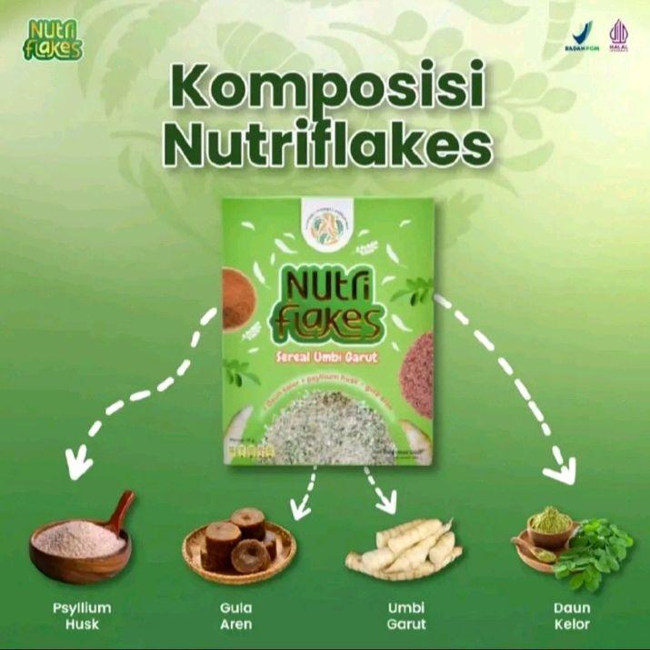 SEREAL UMBI GARUT - PAKET 1 BOX NUTRIFLAKES  SUSU Bubuk 1