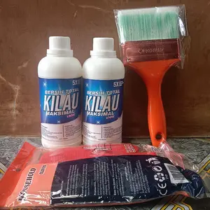 bundling 2botol kilau pembersih kerak dilengkapi dengan kuas dan sarung tangan