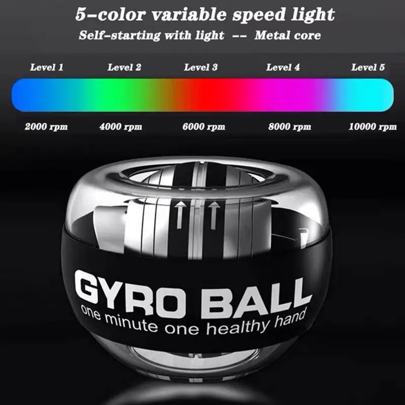 Power Wrist Ball Alat Latihan Tangan Wrist Ball Gyro Spinner Exercise - OUT180 3