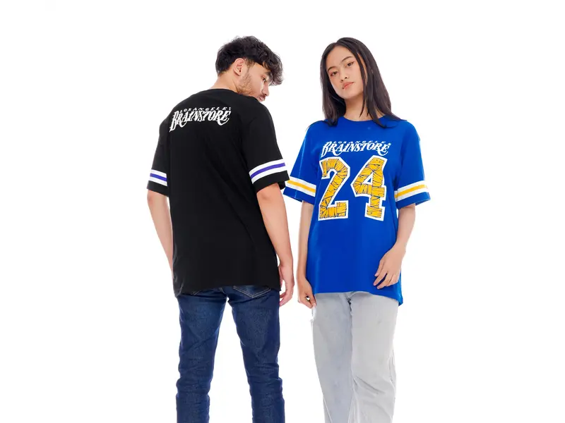 Kaos Distro Pria Wanita Terlaris / Katun Combed / Lembut Nyaman Soft / Baju Sablon Cowok Keren / Atasan Katun T-shirt Oblong Digital Printing Anime Surfing 1