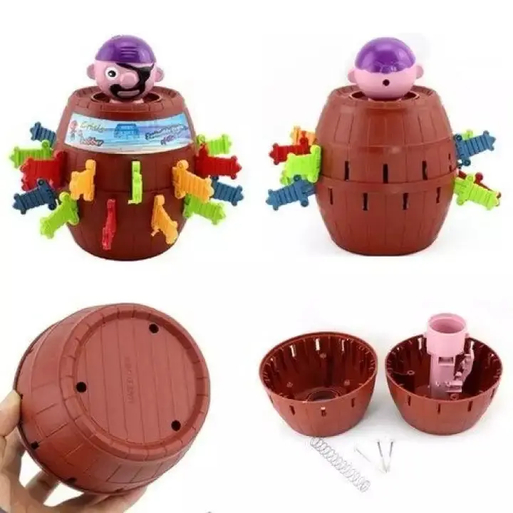 ( BISA COD ) PROMO Mainan Anak Jumping Pirates Barrel Crazy Pirate Roulette Funny Game Running Man 3