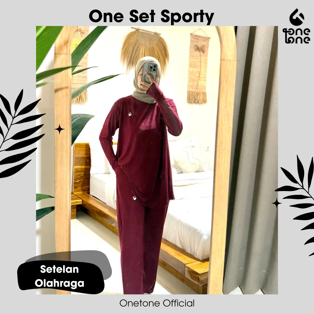 ONETONE Sportswear ONESET SPORTY | Tunik Olahraga | Kulot Olahraga | Atasan dan Bawahan Olahraga