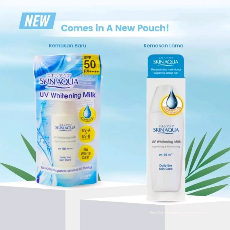 SKIN AQUA WHITENING MILK SPF 50 -Skinaqua tutup putih dengan tranexamic acid Mencerahkan kulit Mencerahkan Melembutkan Tranexamic Acid Hyaluronic Wajah Perawatan Kusam Pencerah Memutihkan Hitam Facial 3