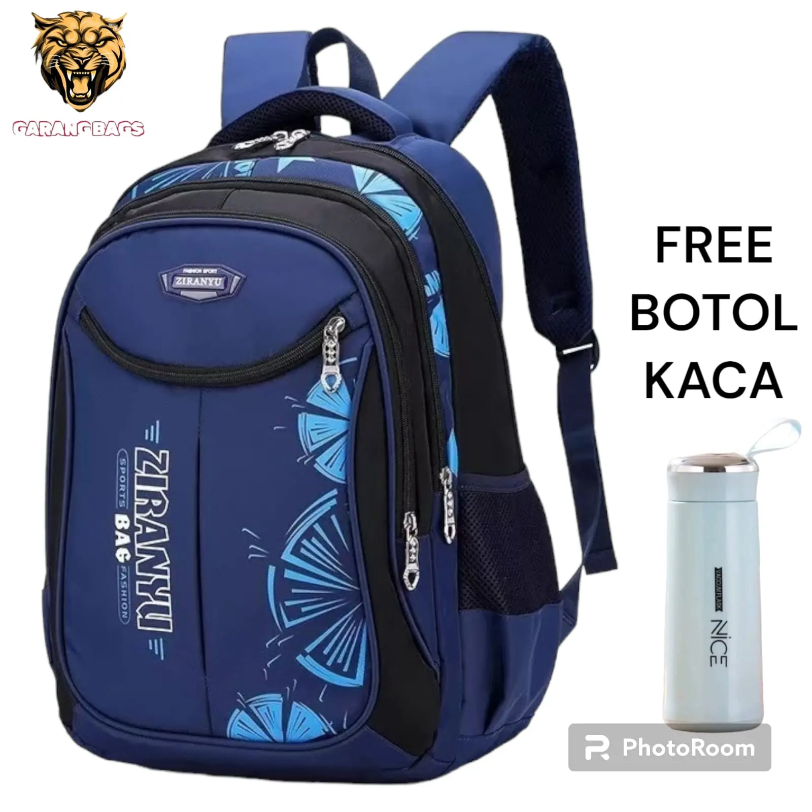 Tas Ransel Sekolah Anak SD, SMP, SMA/ Tas Anak Laki Laki Dan Perempuan/ Tas Sekolah Premium/ Tas Laptop Sekolah Fashion/ Tas Sekolah Paling Populer/ Free Botol