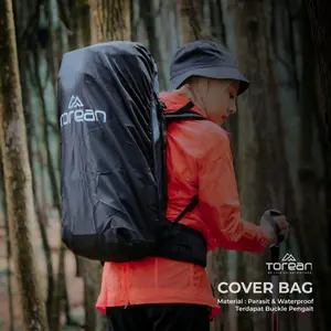Coverbag Tas Carrier 45 L &  60 L Raincover Cover Keril Pelindung Tas Gunung Waterproof Outfrai