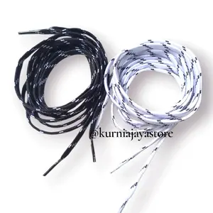 Tali sepatu motif hitam putih warna 2 pcs shoe laces original sepatu olahraga Pria wanita