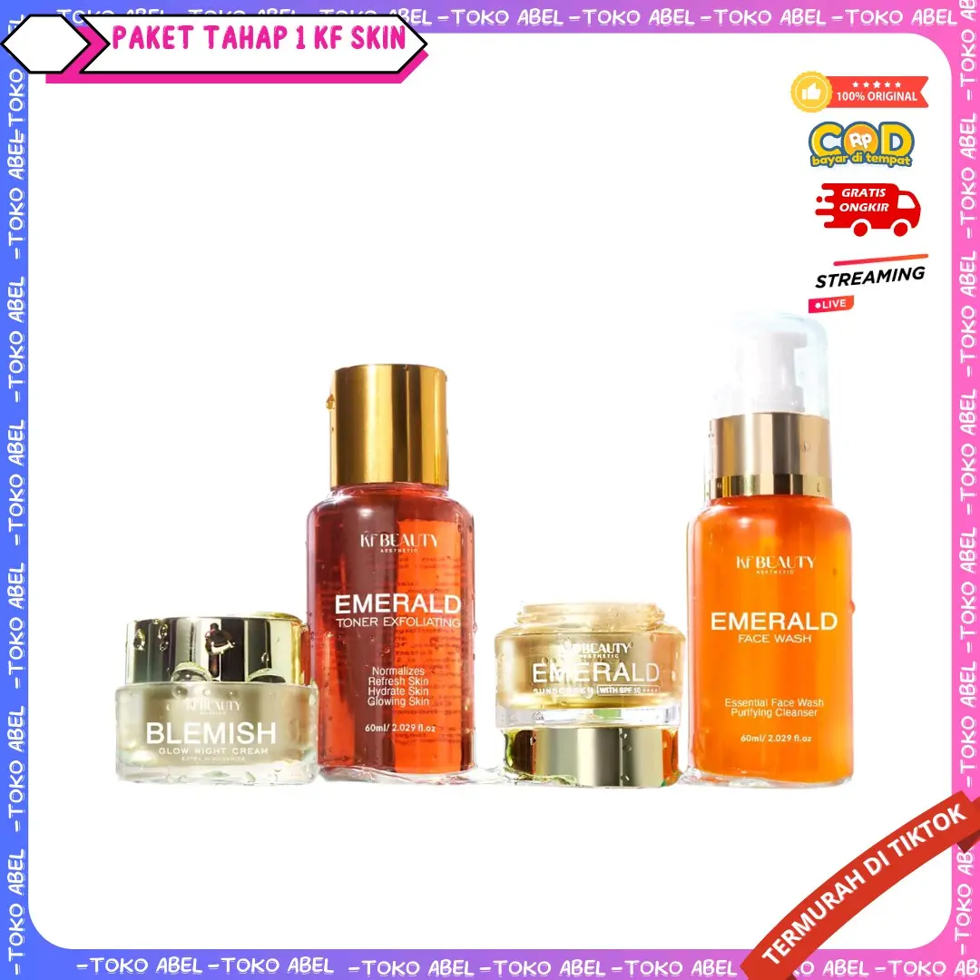 (NEW FORMULA) PAKET WAJAH KFSKIN KLINIK TAHAP 1