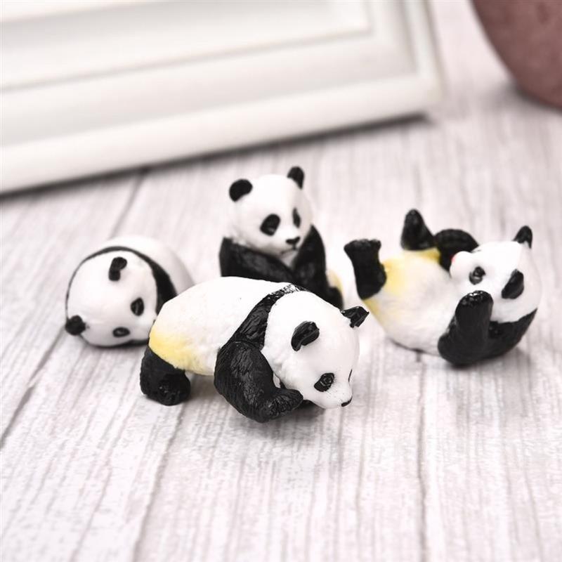 Product Introduction of Tượng Gấu Trúc 2 Màu, Tự Làm, Cảnh Quan Siêu Nhỏ, Gấu Trúc Thu Nhỏ, Đồ Trang Trí Vườn Làm Bằng Tay Cho Mọng Nước 10